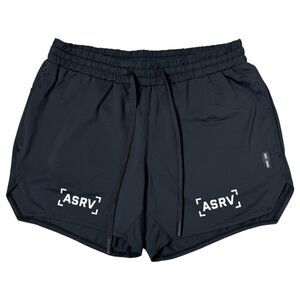 ASRV Aerosilver 5" Linerless Short Size M Black Logo Running Training DSG-0993